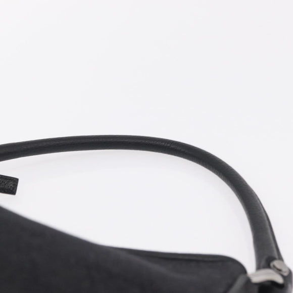 GUCCI GG Canvas Hand Bag Outlet Black Silver 268637 Auth ar14296V