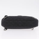 GUCCI GG Canvas Hand Bag Outlet Black Silver 268637 Auth ar14296V-5