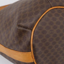 CELINE Macadam Canvas Shoulder Bag PVC Leather Brown Gold Auth ar14297-15
