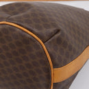 CELINE Macadam Canvas Shoulder Bag PVC Leather Brown Gold Auth ar14297-16
