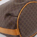CELINE Macadam Canvas Shoulder Bag PVC Leather Brown Gold Auth ar14297-17
