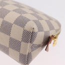 LOUIS VUITTON Damier Azur Pochette Cosmetic PM Pouch N60024 LV Auth ar14299-14