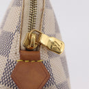 LOUIS VUITTON Damier Azur Pochette Cosmetic PM Pouch N60024 LV Auth ar14299-19