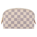 LOUIS VUITTON Damier Azur Pochette Cosmetic PM Pouch N60024 LV Auth ar14299-13
