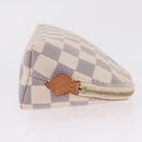 LOUIS VUITTON Damier Azur Pochette Cosmetic PM Pouch N60024 LV Auth ar14299-4