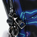 VALENTINO Shoulder Bag Canvas Black Silver Auth ar14306M-19