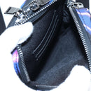 VALENTINO Shoulder Bag Canvas Black Silver Auth ar14306M-20
