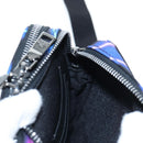 VALENTINO Shoulder Bag Canvas Black Silver Auth ar14306M-21