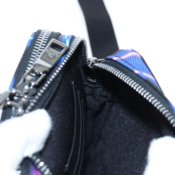 VALENTINO Shoulder Bag Canvas Black Silver Auth ar14306M