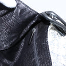 CHANEL Shoulder Bag Tweed Gray Silver CC Auth ar14307SAM-19