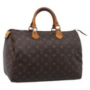 LOUIS VUITTON Monogram Speedy 35 Hand Bag M41524 LV Auth ar14308-1