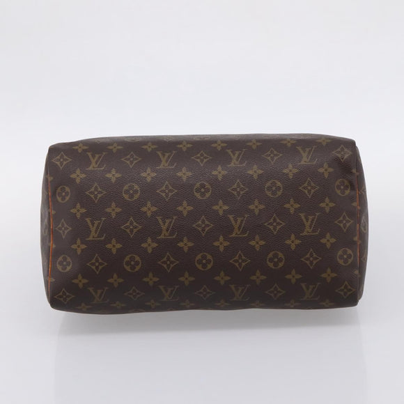 LOUIS VUITTON Monogram Speedy 35 Hand Bag M41524 LV Auth ar14308