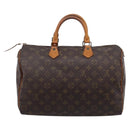 LOUIS VUITTON Monogram Speedy 35 Hand Bag M41524 LV Auth ar14308-2