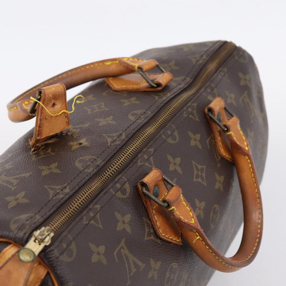 LOUIS VUITTON Monogram Speedy 35 Hand Bag M41524 LV Auth ar14308