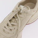 GUCCI GUCCI x Doraemon Low Cut Sneakers Leather 9 White 655025 Auth ar14309M-13