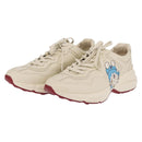 GUCCI GUCCI x Doraemon Low Cut Sneakers Leather 9 White 655025 Auth ar14309M-1