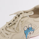 GUCCI GUCCI x Doraemon Low Cut Sneakers Leather 9 White 655025 Auth ar14309M-34