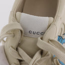 GUCCI GUCCI x Doraemon Low Cut Sneakers Leather 9 White 655025 Auth ar14309M-35