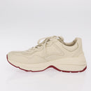 GUCCI GUCCI x Doraemon Low Cut Sneakers Leather 9 White 655025 Auth ar14309M-5