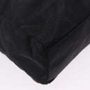 PRADA Chain Shoulder Bag Nylon Black Gold Auth ar14310A-10