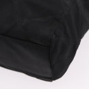 PRADA Chain Shoulder Bag Nylon Black Gold Auth ar14310A-11
