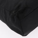 PRADA Chain Shoulder Bag Nylon Black Gold Auth ar14310A-12