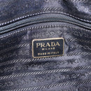 PRADA Chain Shoulder Bag Nylon Black Gold Auth ar14310A-17