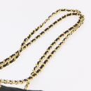PRADA Chain Shoulder Bag Nylon Black Gold Auth ar14310A-8