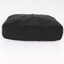 PRADA Chain Shoulder Bag Nylon Black Gold Auth ar14310A-9