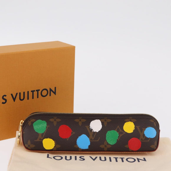 LOUIS VUITTON Yayoi Kusama Trousse Elizabeth Pen Case GI0886 LV Auth ar14312SAM