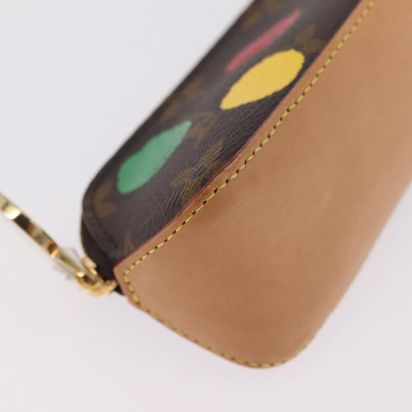 LOUIS VUITTON Yayoi Kusama Trousse Elizabeth Pen Case GI0886 LV Auth ar14312SAM