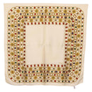 CHANEL Scarf Silk White CC Auth ar14315-1