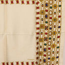 CHANEL Scarf Silk White CC Auth ar14315-7