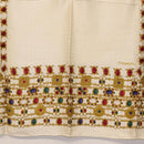 CHANEL Scarf Silk White CC Auth ar14315-9