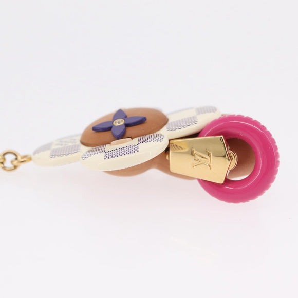 LOUIS VUITTON Damier Azur Vivienne By The Pool Bag Charm M01168 LV Auth ar14317M