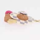 LOUIS VUITTON Damier Azur Vivienne By The Pool Bag Charm M01168 LV Auth ar14317M-6
