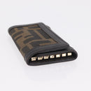 FENDI Zucca Canvas Folding Umbrella Key Case Nylon 2 Set Black Auth ar14318-13