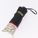 FENDI Zucca Canvas Folding Umbrella Key Case Nylon 2 Set Black Auth ar14318-18