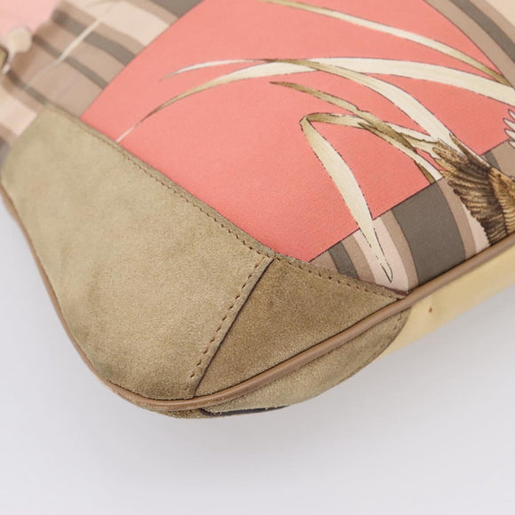 Salvatore Ferragamo Tote Bag Canvas Beige Gold Auth ar14322
