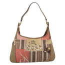 Salvatore Ferragamo Tote Bag Canvas Beige Gold Auth ar14322-2
