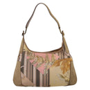Salvatore Ferragamo Tote Bag Canvas Beige Gold Auth ar14322-3