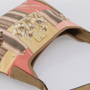 Salvatore Ferragamo Tote Bag Canvas Beige Gold Auth ar14322-6