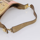 Salvatore Ferragamo Tote Bag Canvas Beige Gold Auth ar14322-7