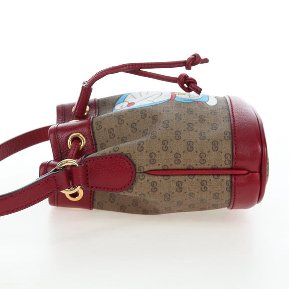 GUCCI Micro GG Supreme Doraemon Collaboration Bag PVC 647801 Auth ar14325SAM