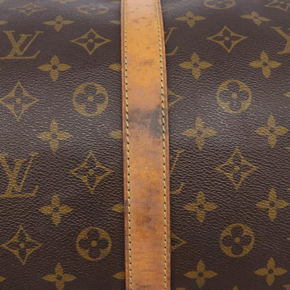 LOUIS VUITTON Monogram Keepall 55 Boston Bag M41424 LV Auth ar14327