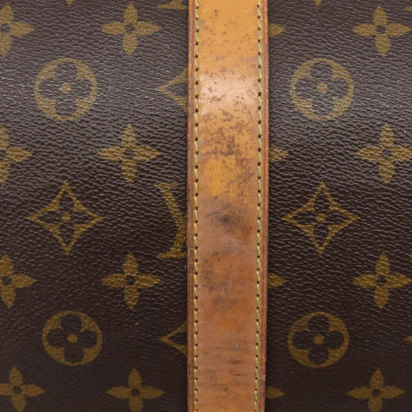 LOUIS VUITTON Monogram Keepall 55 Boston Bag M41424 LV Auth ar14327