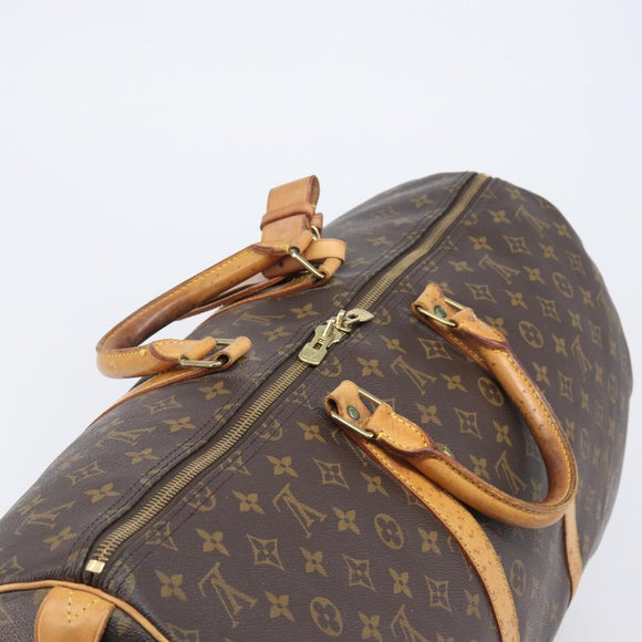 LOUIS VUITTON Monogram Keepall 55 Boston Bag M41424 LV Auth ar14327
