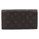 LOUIS VUITTON Monogram Long Wallet 2 Set Beige LV Auth ar14329-3