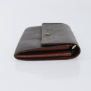 LOUIS VUITTON Monogram Long Wallet 2 Set Beige LV Auth ar14329-4