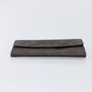 LOUIS VUITTON Monogram Long Wallet 2 Set Beige LV Auth ar14329-6